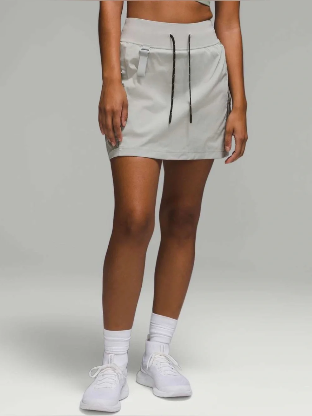 Lululemon Multi-Pocket Cargo HR Hiking Skirt Seal Grey Size 10